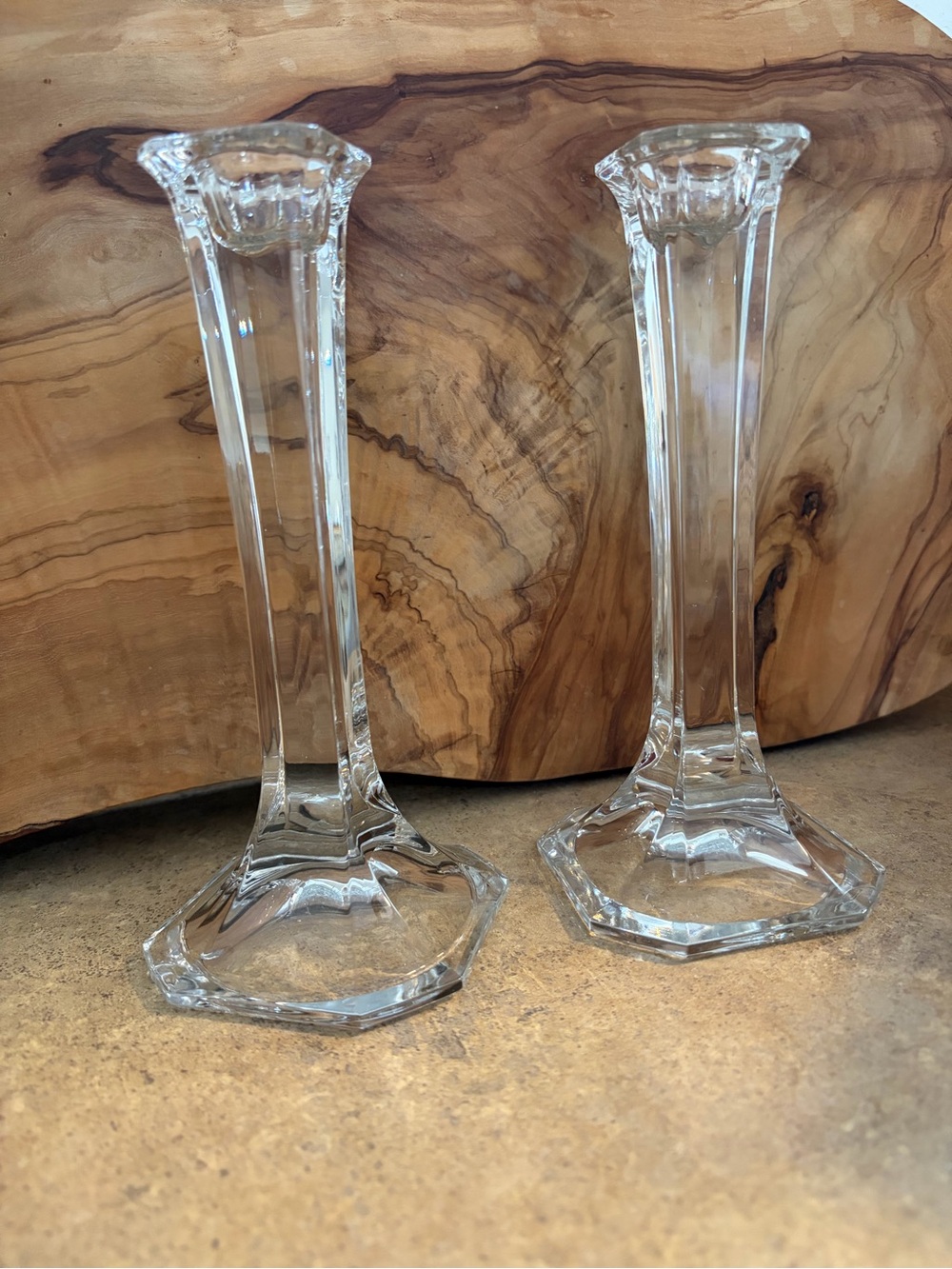 Mikasa Hyde Park Crystal Candlestick Holders
